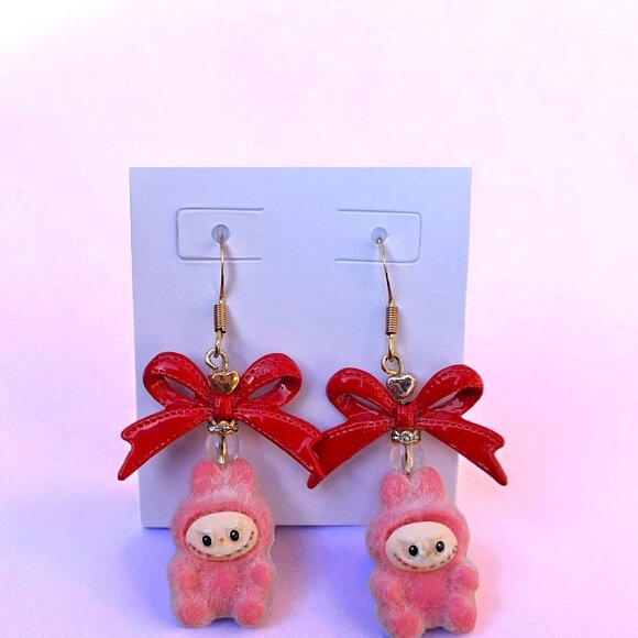 Handmade Mini Labubu Earrings - Picture 15 of 17